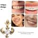 PACKOVE 9 Pcs Retro Vintage Decor Retro Decor Teeth Grills European and American Metal Cross - Buy Online on SooperMarket.com