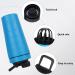 ROCKY&CHAO Stainless Steel 900ml Protein Mixer Shaker Bottle - Blue | Fitness Shaker for Men and Women - Buy Online on SooperMarket.com