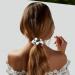 KKNEKKI Hair Scrunchie Beads - Elastic Headband with Faux Pearls and Crystals for Girls - 3 Colours: Black Brown Beige - Buy Online on SooperMarket.com