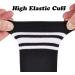Kids Soccer Socks Toddler Striped Knee High 3-5T Cotton Sports Socks - Black/White (2 Pairs) - Buy Online on SooperMarket.com
