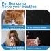 KQNM 6-Part Flea Comb Set for Dogs & Cats | Pet Tearing Stain Remover | International Shipping Available - Buy Online on SooperMarket.com