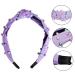 Sucrain 3 Pcs Colorful Pearl Knotted Headbands for Women & Girls - Jeweled Gem Embellished Hair Accessories (Pink Blue Purple) - Buy Online on SooperMarket.com