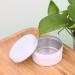 Buy Zeoabsy 10-Piece 80ml White Aluminum Jars - Perfect for Cosmetics Candles & Ointments | Includes Spatulas & Etiquette Labels - Buy Online on SooperMarket.com