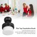 Round Liquid Foundation Brush - Flat Top Soft Hair Portable & Skin-Friendly for All Skin Types - Dustproof Cover Makeup Tool - Buy Online on SooperMarket.com