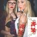 Large Temporary Flower Tattoos for Women - Lily, Peach, Plum, Peony Designs | 6 Sheets - Buy Online on SooperMarket.com
