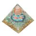 BORDSTRACT 6cm Energy Generator Orgonite Pyramid Healing Crystal Pyramid for Positive Energy Meditation Spiritual Awakening