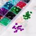 Harilla Nail Art Sequins Manicure Nail Glitter for Women Girls Sequins Beads 24 Grids Nail Decals for Nails Tools Jewelry Making - Buy Online on SooperMarket.com
