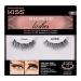 KISS Magnetic Lashes, Charm, 1 Pair of Synthetic False Eyelashes With 5 Double Strength Magnets, Wind Resistant, Dermatologist Tested Fake Lashes Last Up To 16 Hours, Reusable Up To 15 Times