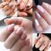 Ranrose Short Nail Tips - 600PCS Short Oval Half Cover False Nails | Acrylic Nails Short Tips with Box - 12 Sizes Round Natural - Buy Online on SooperMarket.com
