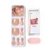imPRESS Color Press-On Pedicure Fake Toenails Kit - Sweet Love Style, Dark Tan Square Shaped Nails with Prep Pad, Mini Nail File, Cuticle Stick - 24 Fake Nails - Buy Online on SooperMarket.com