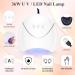 VANREESA Gel Nail Polish Kit with 36W UV Lamp - 12 Autumn Colors, Manicure Tools, Soak Off Gel, Starter Kit for Women - Aurantium, Lilac, Baby Pink - Gift for Her - Buy Online on SooperMarket.com
