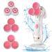 3D Facial Cleansing Brush Electric Face Scrubber with 3 Replacement Heads for Deep Cleaning|Gentle Exfoliate|Tighten Skin (Pink)