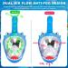 Kids Full Face Snorkel Mask Set - 180 Panoramic View, Anti-Leak/Anti-Fog, Blue - Safe & Foldable Snorkeling Gear for Kids/Adults - Buy Online on SooperMarket.com