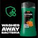 Lynx Jungle Fresh 3-in-1 Body Wash hair face and body cleanser with a palm leaves & amber scent for a refreshing shower 6x 500 ml - Buy Online on SooperMarket.com
