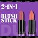 CCbeauty Dual-Ended Cream Blush Stick Blusher - Peach/Mauve Shade | Cheek & Lip Tint 2-in-1 Face Blushing Duo Stick for Smooth Matte & Dewy Finish - Lightweight & Buildable Color | 1 Pack - Buy Online on SooperMarket.com