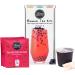 Vegan Milk Bubble Tea Kit Gift Box | 3 Servings | Set includes Strawberry Powder Blueberry Popping Boba and Paper Straws | By The TeaShed