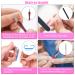 50-Piece Gel Nails Accessories Kit: Nail Art Brushes Foil Stickers Manicure Tapes & More International Shipping Available - Buy Online on SooperMarket.com
