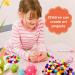300Pcs Multi-Colored Pom Poms with Double Sided Tabs | Soft & Fluffy Puff Balls 10-20mm for Kids DIY Crafts - Buy Online on SooperMarket.com