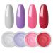 Coscelia Dip Powder Kit 4 Colors - Gray Violet Pink Red | 2-in-1 Base & Top Coat + Activator | International Shipping - Buy Online on SooperMarket.com