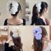 Bow Bubble Clips Bow Hair Claw Clips Claw Clips For Thick Hair Thick Hair Claw Clips For Long Hair Hair Clips for Thin Hair Women Large Puffy Chiffon Elegant Bubble Bow Hair Claw Clip (2pcs-D) - Buy Online on SooperMarket.com
