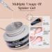 MIZHSE Clear Spider Gel + 6 Colors Chrome Nail Powder Set for Metallic Mirror Effect Nail Art - DIY Manicure Kit - Buy Online on SooperMarket.com
