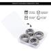 Teskyer Flat Key Ring 40 Pack - Split Metal Key Rings for Home, Car, Office - Organize Keys and Accessories - Silver - 4 Sizes (0.98INCH, 1.10INCH, 1.25INCH, 1.37INCH) - Buy Online on SooperMarket.com