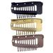 4 pieces of hair extension clamps metal wigs clinging snap clinging small snap wing brackets 10 teeth comb brackets for women's hair extensions 3 colors
