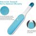 2 Pack Double Sided Furniture Lint Remover Brushes- Self Cleaning Pet Hair Cleaner for Sofa, Clothes, Carpet - Effective Hair Catcher Tool - Buy Online on SooperMarket.com