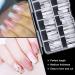 AORAEM Square Nail Tips 120 PCS - Soft Clear Gel Full Cover False Nails with Box - Buy Online on SooperMarket.com