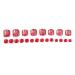 Brishow Artificial Toenails - 24pcs Acrylic Stick-On False Nails for Women & Girls | International Shipping Available - Buy Online on SooperMarket.com