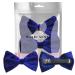 BasicSense Velvet Hair Clip for Women and Girls 2 Pack Royal Blue