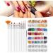 Topyond Complete Nail Art Tool Set with Double Head Rhinestone Drill Pen Nail Brushes and DIY Manicure Painting Accessories - Buy Online on SooperMarket.com