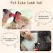 4-Piece Pet Grooming Set: Dematting Comb, Slicker Brush, Steel Comb - Dog & Cat Grooming Tools - Buy Online on SooperMarket.com