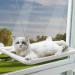 Cat Hammock Perch - Window Bed Seat Shelf for Indoor Cats | Safety Resting Shelf for 2 Cats | 360 Sunny Seat Space Saving Cat Bed (Khaki) - Buy Online on SooperMarket.com