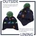 XIAOHAWANG Knitted Baby Hat with Pompom | Winter Warm Fleece Lined Kids Beanie | Colorful Dinosaur Design | 2-4 Years - Buy Online on SooperMarket.com