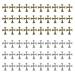 60PCS Cross Nail Art Charms Metal 3D Punk Nail Ornaments for Manicure Nail Art Craft DIY Nail Accessories Decoration Supplies Bronze & Antique Silver