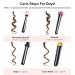 Le Angelique 1 Inch Ceramic Curling Wand - Professional Clipless Curler for Beach Waves & Curls - 450F Instant Heat Dual Voltage Includes Glove & Clips - Pink Zebra - Buy Online on SooperMarket.com