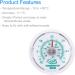 Vivarium Thermometer to Monitor Temperature In Reptile Tanks and Vivariums - 65MM Reptile Thermometer Temperature Gauge - Buy Online on SooperMarket.com