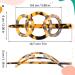Noverlife 2PCS French Triple Ringed Hair Slider Pin Set - Non Slip Tortoise Shell Barrettes with Stick - Cellulose Acetate Ponytail Accessories - Buy Online on SooperMarket.com