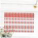 BELLIFFY 100pcs Nylon Eyelash Brush Lash Bonder Lash Lengthening Mascara Eyelash Remover Eyelash Mascara Red Size 1 Red - Buy Online on SooperMarket.com
