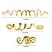 12 Pieces Celtic Hair Jewelry Set for Braids - Gold & Silver Dreadlock Accessories for Women and Girls - Buy Online on SooperMarket.com