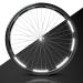 Blackshell reflectors sticker - preceding fitting 60 partial bicycle sticker set for 27.5 28 and 29 inch rims - bicycle rims sticker reflectors bike black