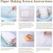 Caydo Paper Making Frame Kit - 3 Pieces Papermaking Mould and Deckle Set for Kids and Adults - Includes Mesh, Absorbent Paper, and Sponge - Various Sizes (5x7, 7.5x9.8, 9.8x13 Inches) - Buy Online on SooperMarket.com