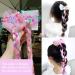 Set Of 8 Colorful Braid Hair Ties Ponytail Elastic Bands Bow Ties Colorful Synthetic Wigs Hair Accessories For Girls Suitable For Prom Party Cosplay - Buy Online on SooperMarket.com