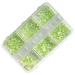1Box Mixed Nails Art Decorations 3D Beads Nail Easy Installation And Removal Add Charm To Your Nail Nail Supplies Green