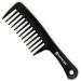 ELEXACARE curling comb wide toothed (approx. 24 cm) - coarse-toothed handle styler comb for curls and long hair curling comb black