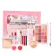 Joyeee Teen Girl Makeup Kit Include 20 Colors Glimmer Matte Eyeshadow Palette Foundation Face Sculpting Contour Palette Lipstick Blush Eyeliner Pencil Mascara Eyebrow Pen for Eye Makeup # Niceface 3