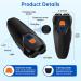 PWEZON Rechargeable Ultrasonic Anti Dog Barking Device | Dual Sensor Deterrent with Training Modes and LED Flashlight - 25 FT Range - Buy Online on SooperMarket.com