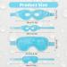 Heyu-Lotus Reusable Cooling Eye Masks - Hot Cold Therapy Gel Bead Mask for Puffy Eyes, Dark Circles, Dry Eyes - 2Pcs (Blue) - Buy Online on SooperMarket.com
