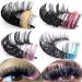 Colored Handmade 3D False Eyelashes | Dramatic Reusable Thick Extensions for Parties & Festivals | #505 - Buy Online on SooperMarket.com
